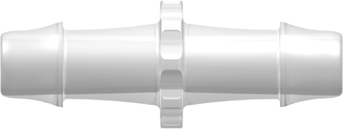 [VP-N080-6005] Straight Through Tube Fitting with 500 Series Barbs, 1/2&quot; (12.7 mm) ID Tubing, Animal-Free Natural Polypropylene