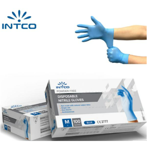 [비유에스] 인트코 INTCO 프리미엄 다용도 니트릴 장갑 100매입 X 10팩 (4가지 사이즈)