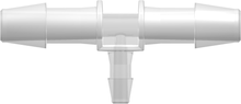 [VP-T360-230-6005] Tee Reduction Tube Fitting with 200 and 300 Series Barbs, 1/4&quot; (6.4 mm) and 1/8&quot; (3.2 mm) ID Tubing, Animal-Free Natural Polypropylene