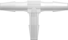 [VP-T60-6005] Tee Tube Fitting with Classic Series Barbs, 1/4&quot; (6.4 mm) ID Tubing, Animal-Free Natural Polypropylene